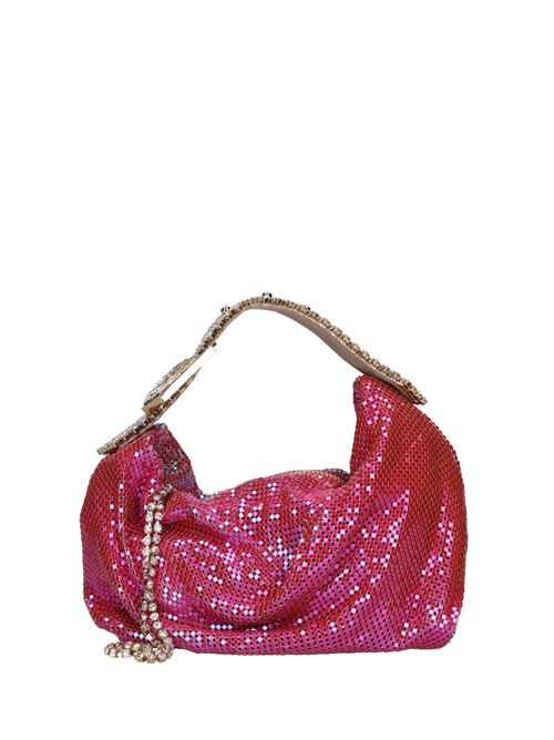 Borsa mini modello jill in maglia metallica GEDEBE | JILL METAL MESHFUCSIA